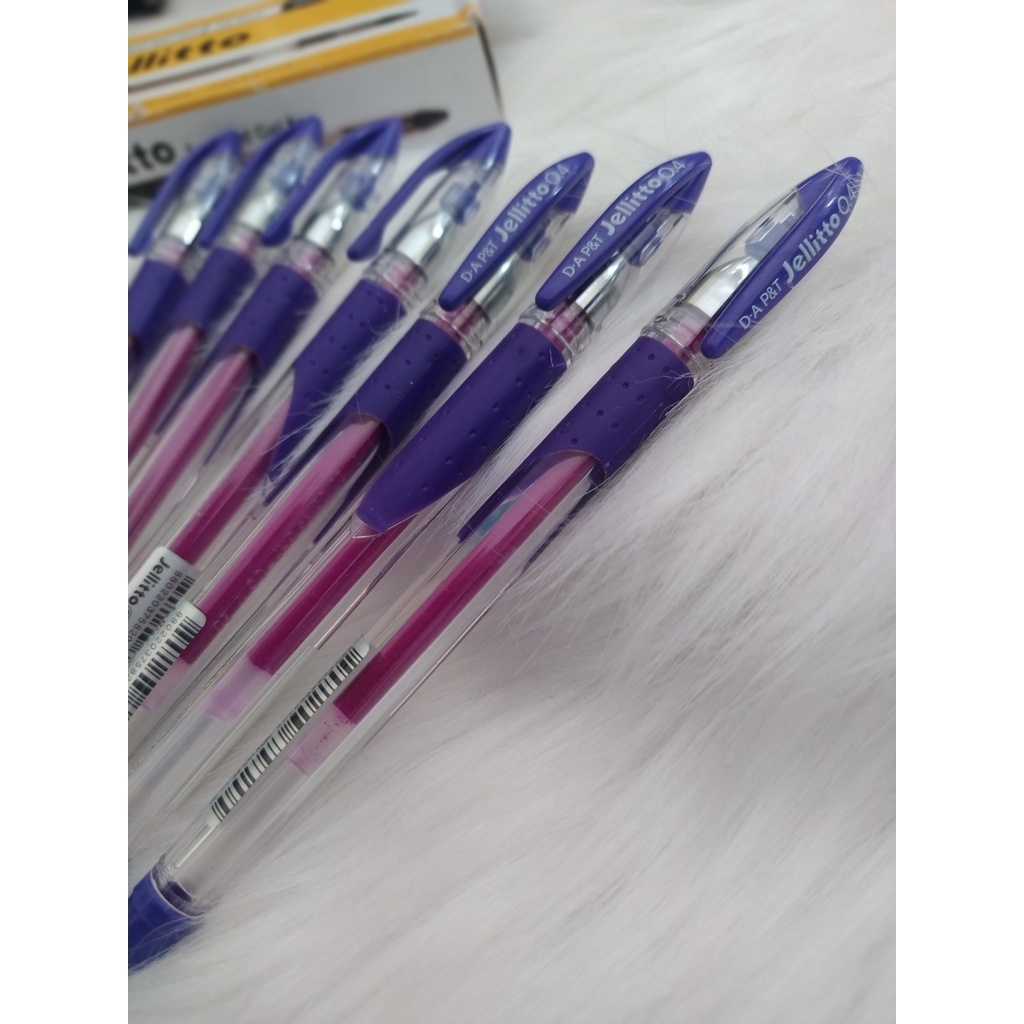 (HCM) Bút GEL Jellitto 0.4mm D-A P&T ( Xuất xứ Hàn Quốc )( Hộp 12 cây)
