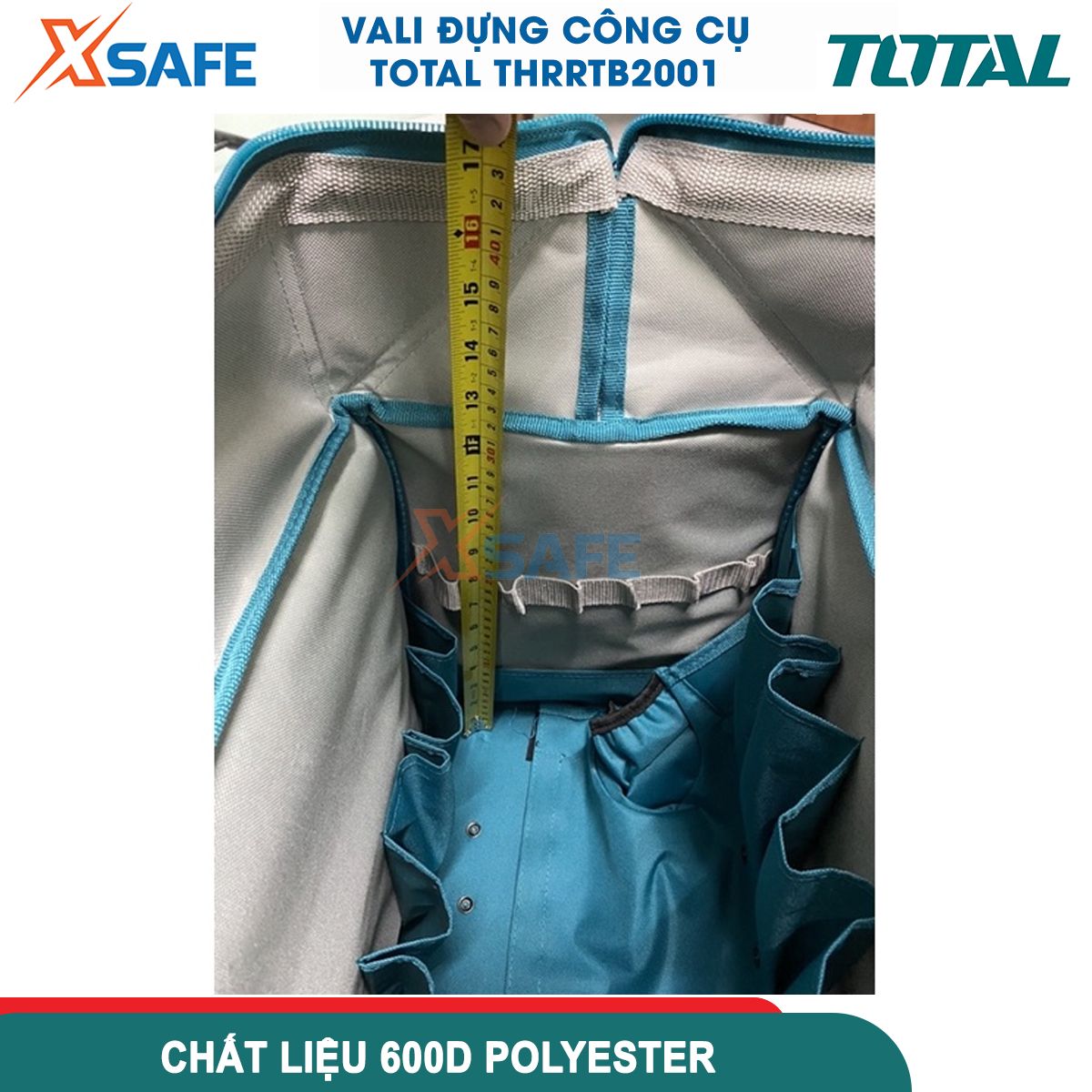 Kitbag total THRRTB2001, bag outside and multiple pockets inside, with hand pull telescope with wheels easy to move, SIZE 50*36*41cm, material 600D polyester, maximum load 20kg [xsafe][genuine]