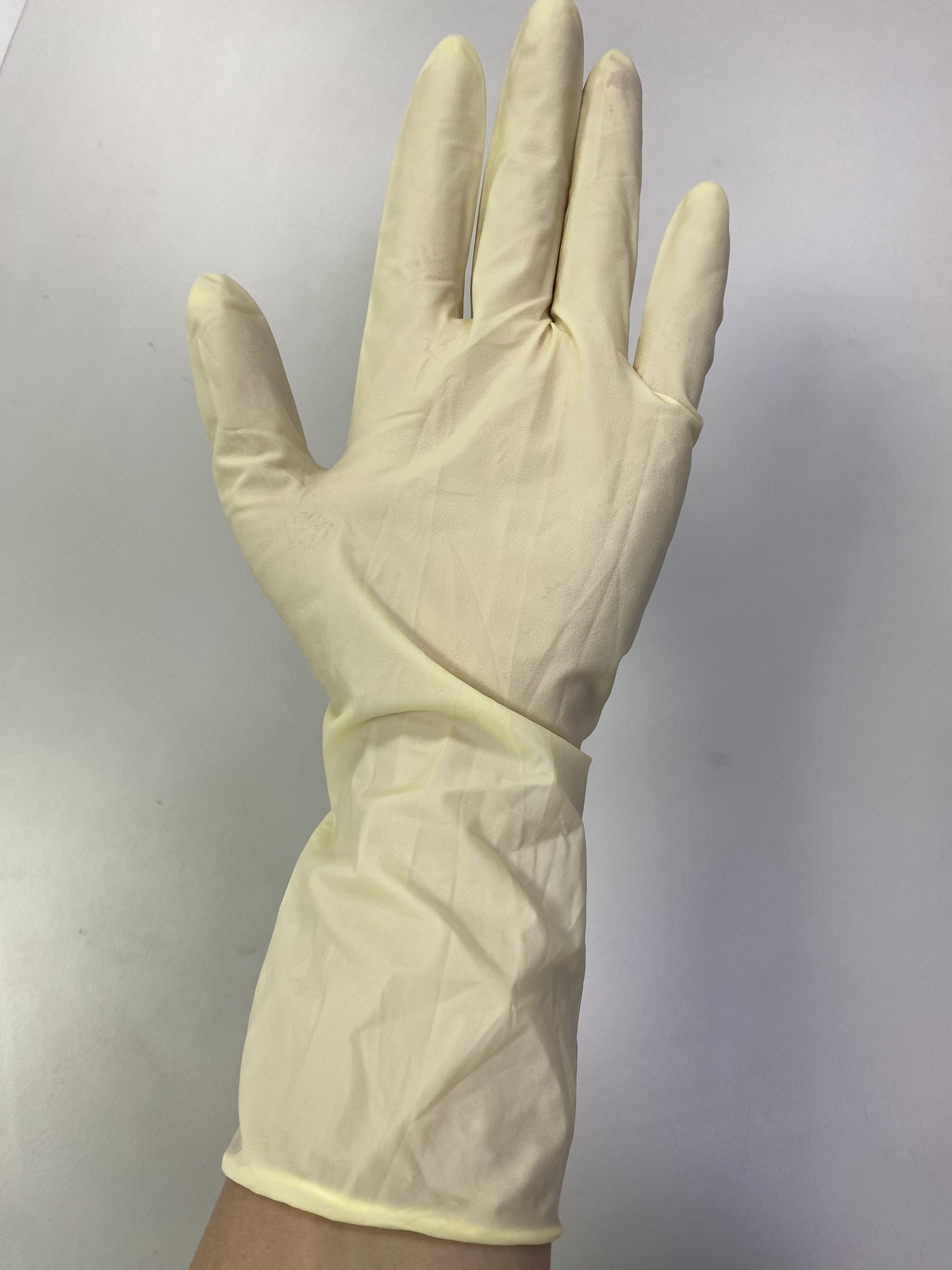 Găng tay latex, không bột, 12inch , class 1000