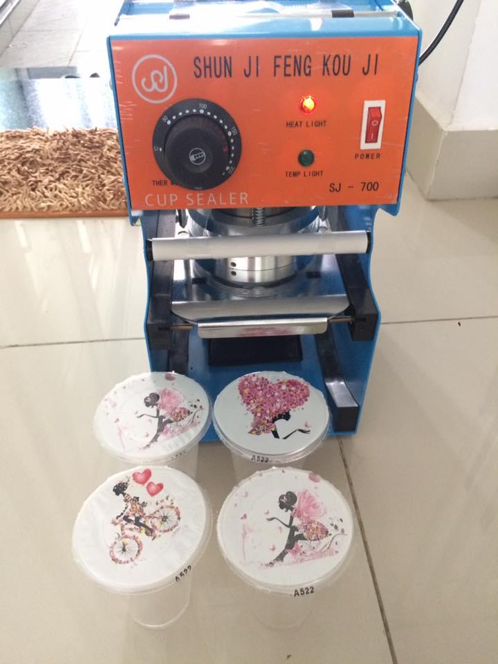 [HCM]Máy dán miệng ly 500 và 700ml