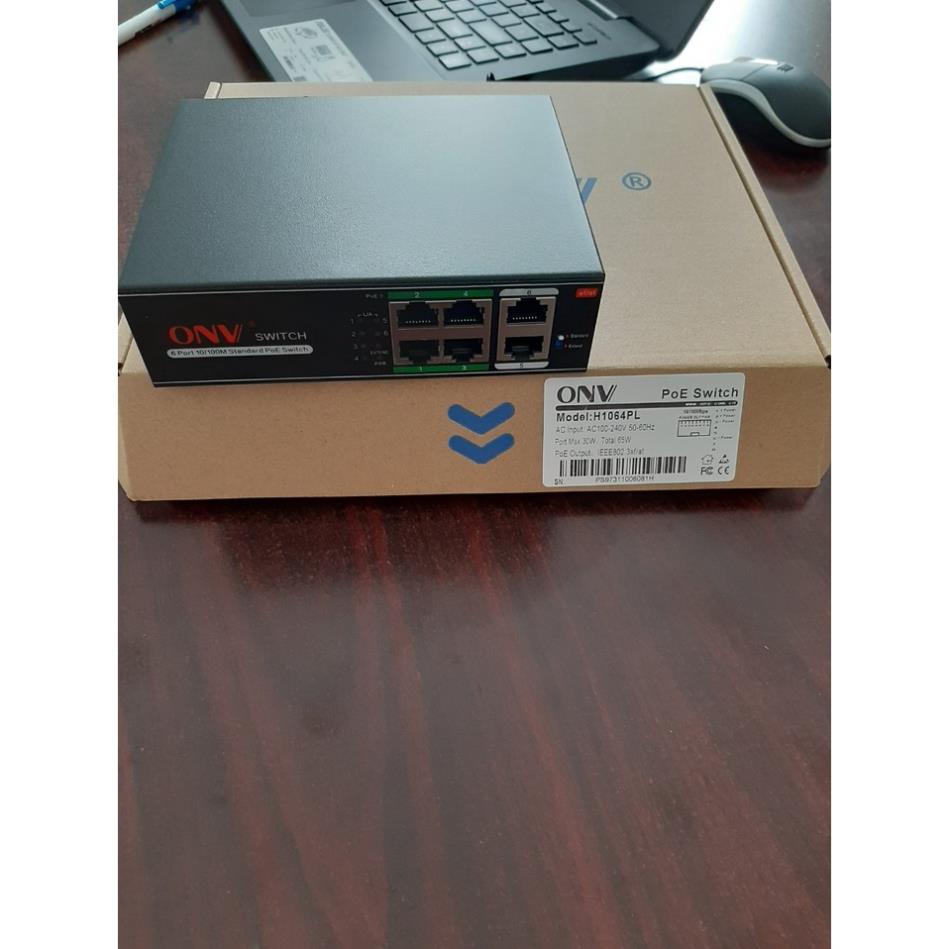 Switch Poe Onv 6 Cổng Model Onv-H1064phc- Hàng Chính Hãng
