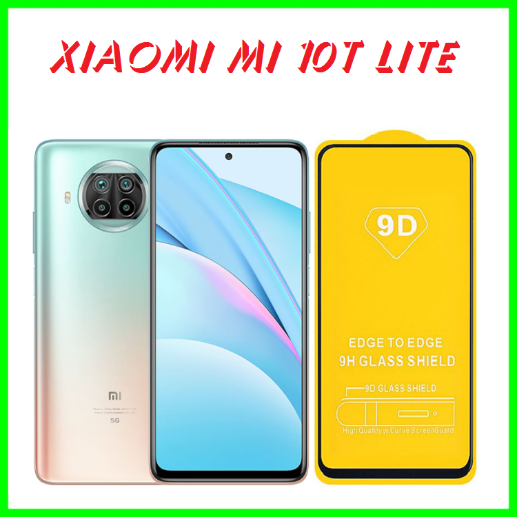 Kính Cường Lực 9D Full Màn Full Keo Xiaomi Mi 10T Lite kèm phụ kiện dán