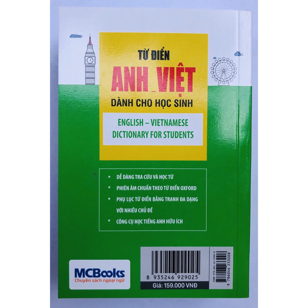 [HCM]Sách - Từ điển Anh – Việt dành cho học sinh (tái bản 2020)