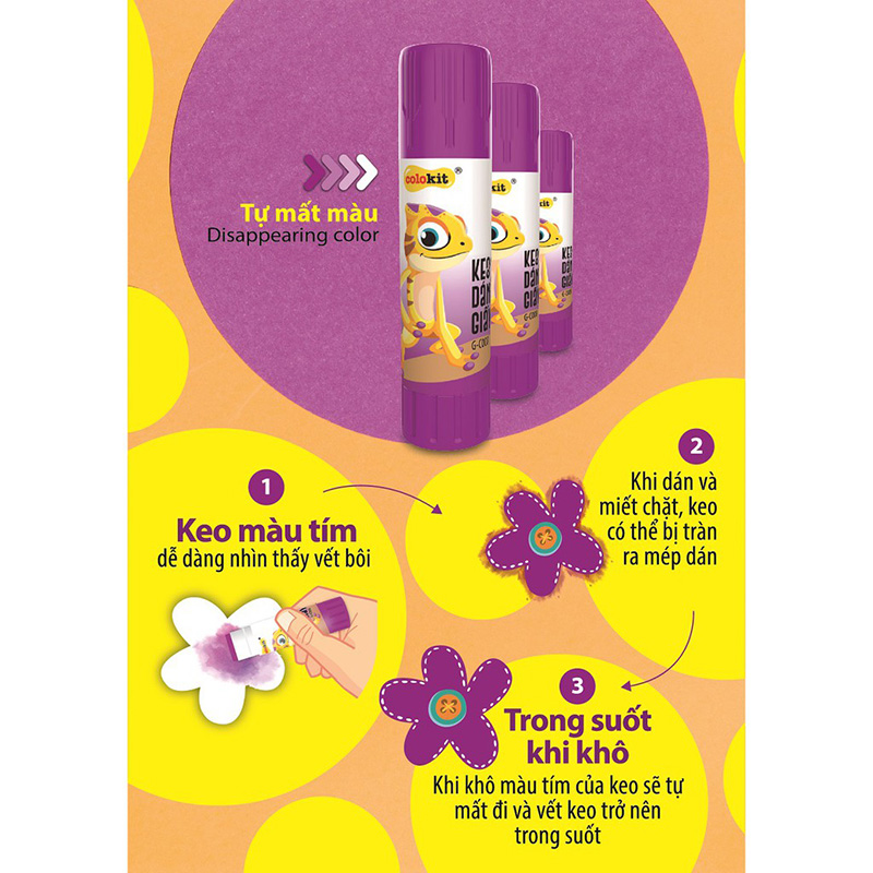 Hồ khô dạng thỏi 8g Colokit G-C008 (Thiên Long)