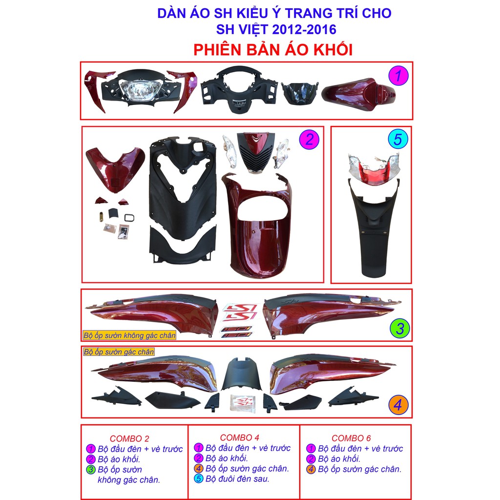 Dàn áo kiểu sh ý trang trí cho sh việt 2012 - 2016