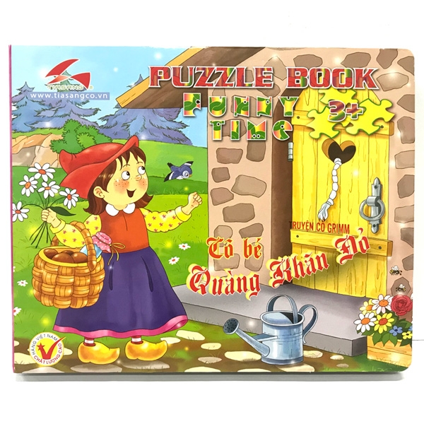 Fahasa - Puzzle Book Funny Time - Mẩu 2: Cô Bé Quàng Khăn Đỏ