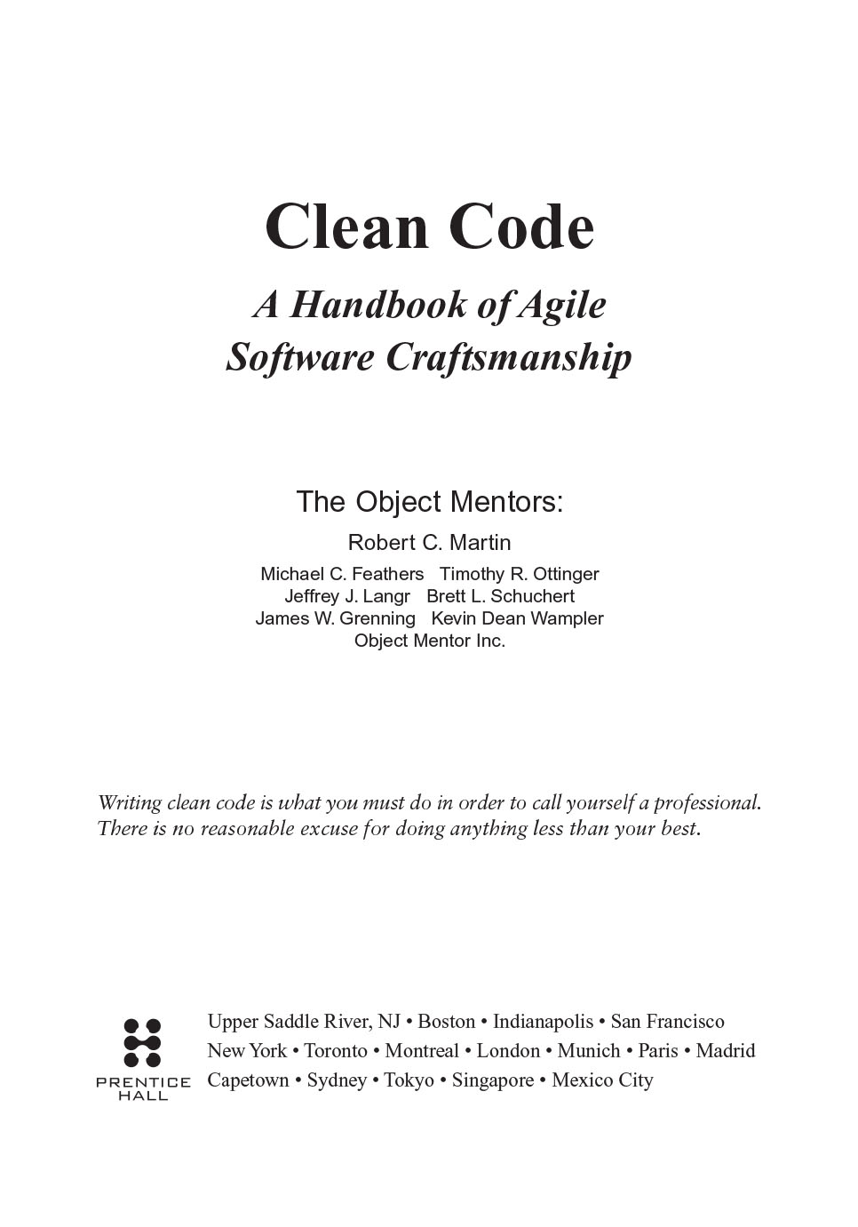 Clean Code / Clean coder two books  ( THE ROBERT C. MARTIN)