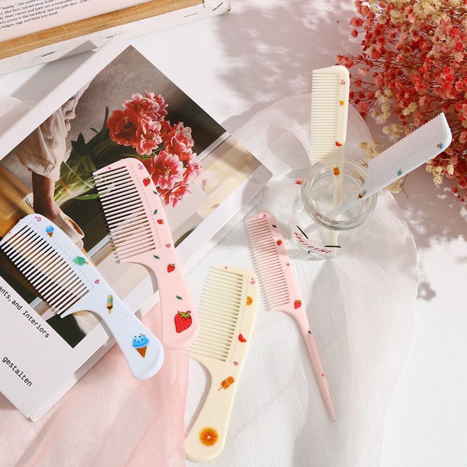 combo 2 lược chải tóc dễ thương