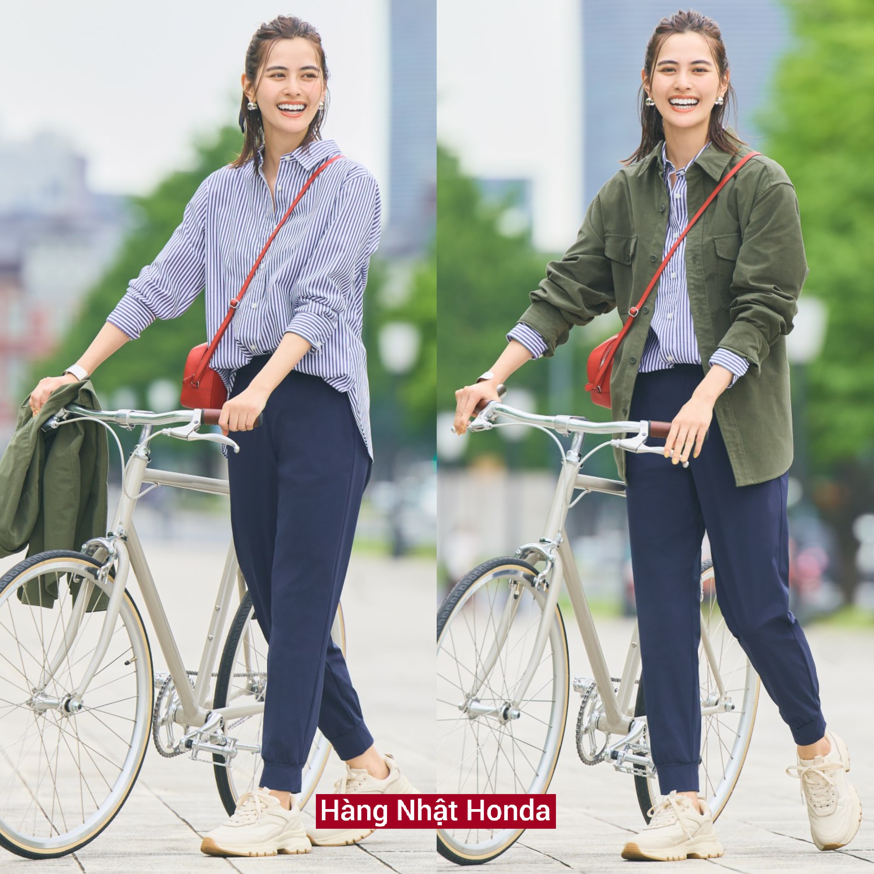[Auth Uniqlo] Quần Thể Thao Jogger Co Dãn Bo Gấu Nữ - Tag Nhật