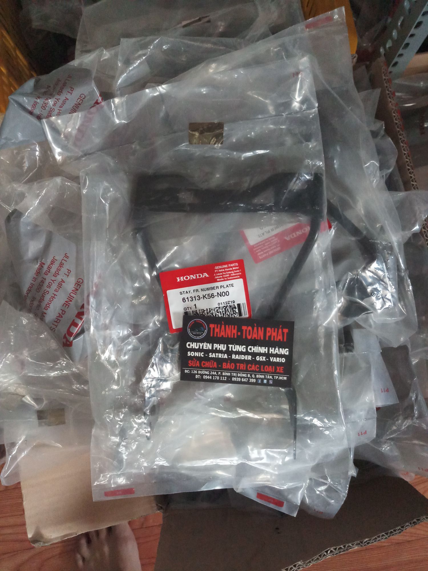 Pát bắt bảng số trước Sonic 150