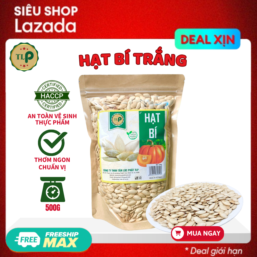 Tan Loc White Pumpkin Seeds Are Crispy and Fragrant, Seeds Favorite Snacks