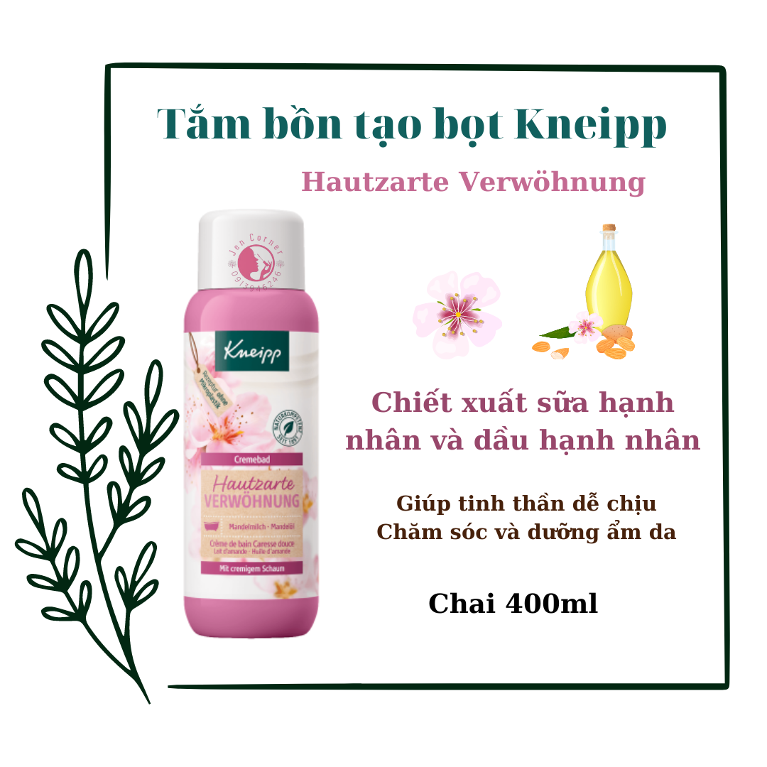 Tắm bồn tạo bọt Kneipp chai 400ml