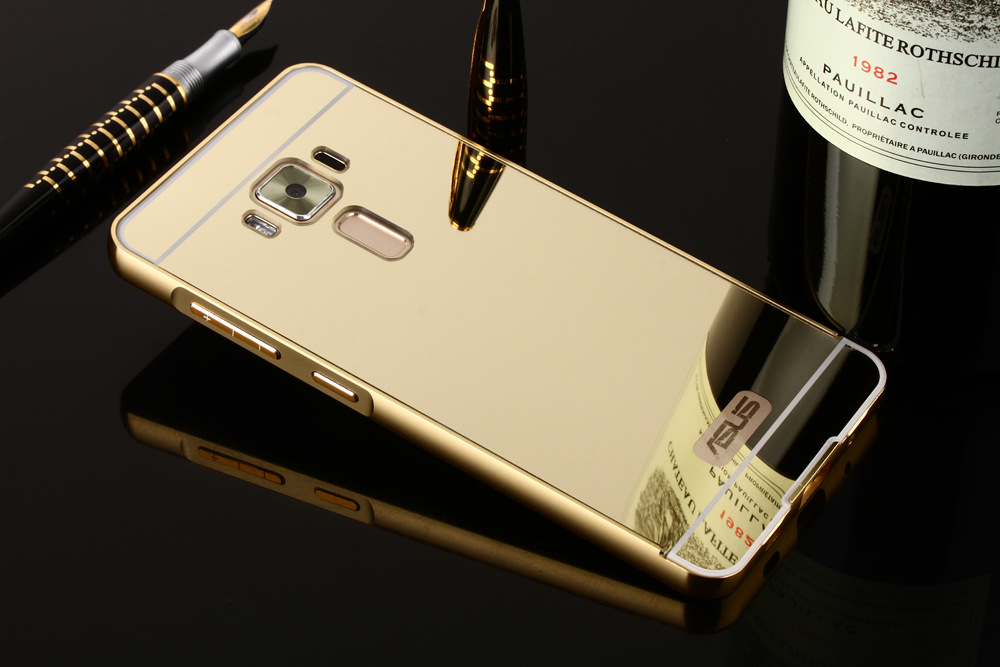 Ốp lưng tráng gương viền kim loại Asus Zenfone 3 5.2 ZE520KL bo tròn