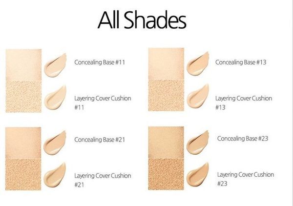 Phấn cushion Laneige Layering Cover Cushion SPF 34 PA++