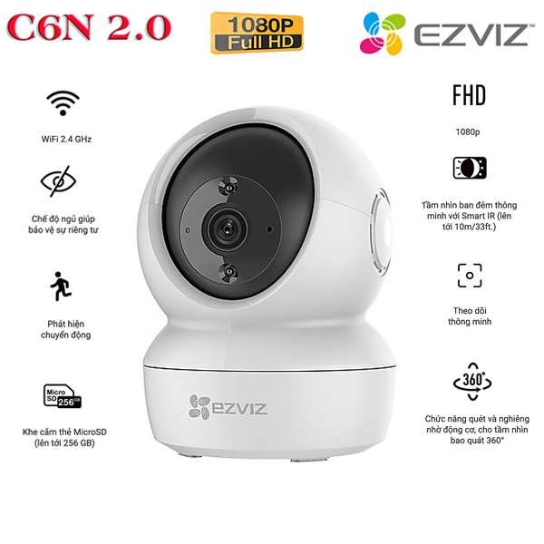 Ezviz C6N 1080p 2MP WiFi IP Camera 360 degree rotating camera