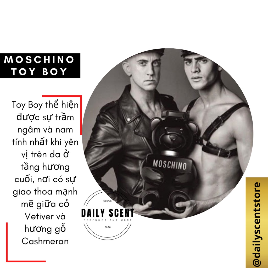 [Dailyscent] [Mẫu thử 10ml] Nước hoa nam Moschino Toy Boy edp 10ml