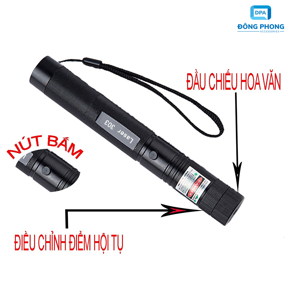 Đèn Pin Chiếu Tia Laser 303 Cao Cấp