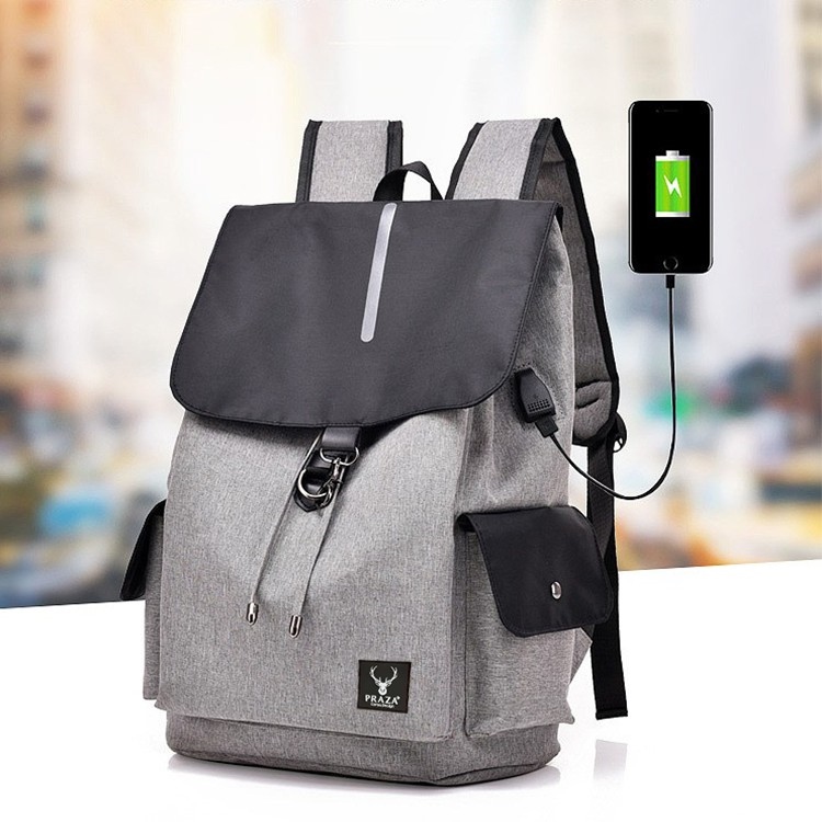 Balo Unisex Cao Cấp Có Cổng Sạc Praza - BL181
