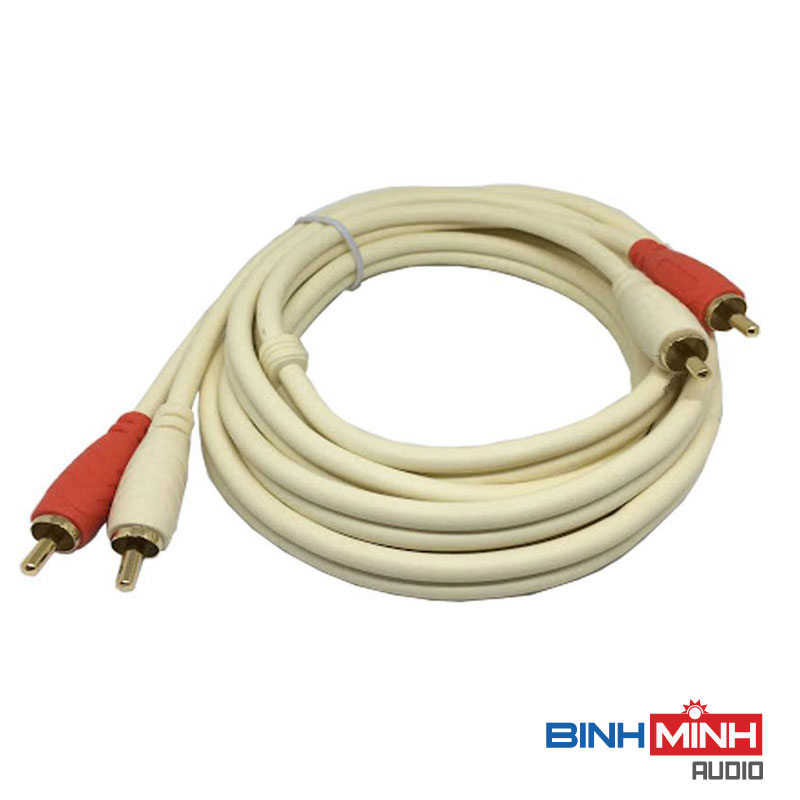 Dây AV Choseal 2RCA ra 2 RCA ( hoa sen) dài 3m