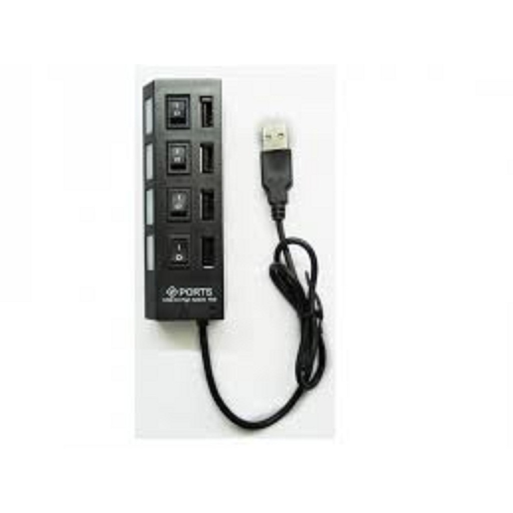 [HCM]Thiết bị chia cổng USB 4 cổng có công tắc