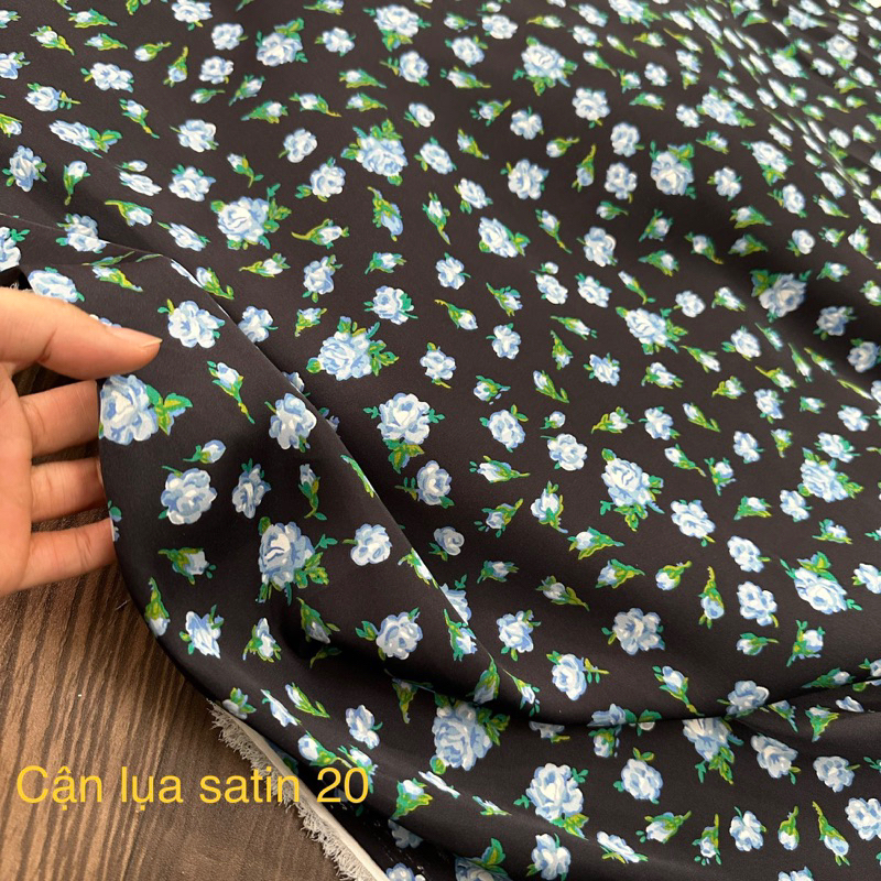 Vải Lụa Sattin -Lụa Châu Tôn Hoa-may áo váy bộ nhà siêu đẹp