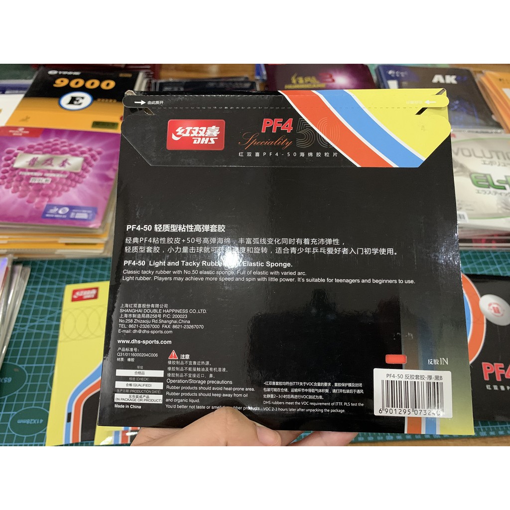 MẶT VỢT BÓNG BÀN PF4 50 [MUA HAI MẶT TẶNG KÈM KEO SỮA]