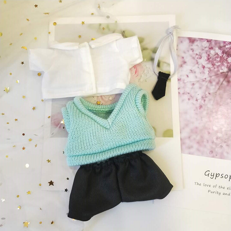 Zhuheng Quần áo búp bê phụ kiện búp bê thần tượng 20cm quần áo búp bê nhồi bông Áo len