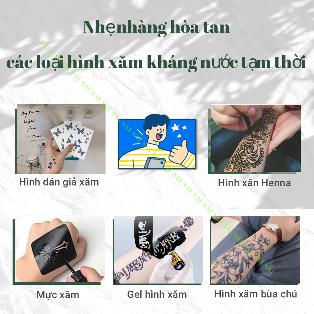 KingT】Hình xăm dán 15 ngày HÌNH XĂM NHẬT CỔ KHỔ NỬA TAY 15 x 28cm - Hình xăm  dán tạm thời nguyên liệu thảo dược Màu mực hàng loại 1 pha chế