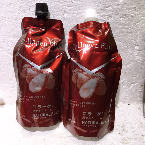 Dye Your Hair Black with Collagen Avocado Essence
