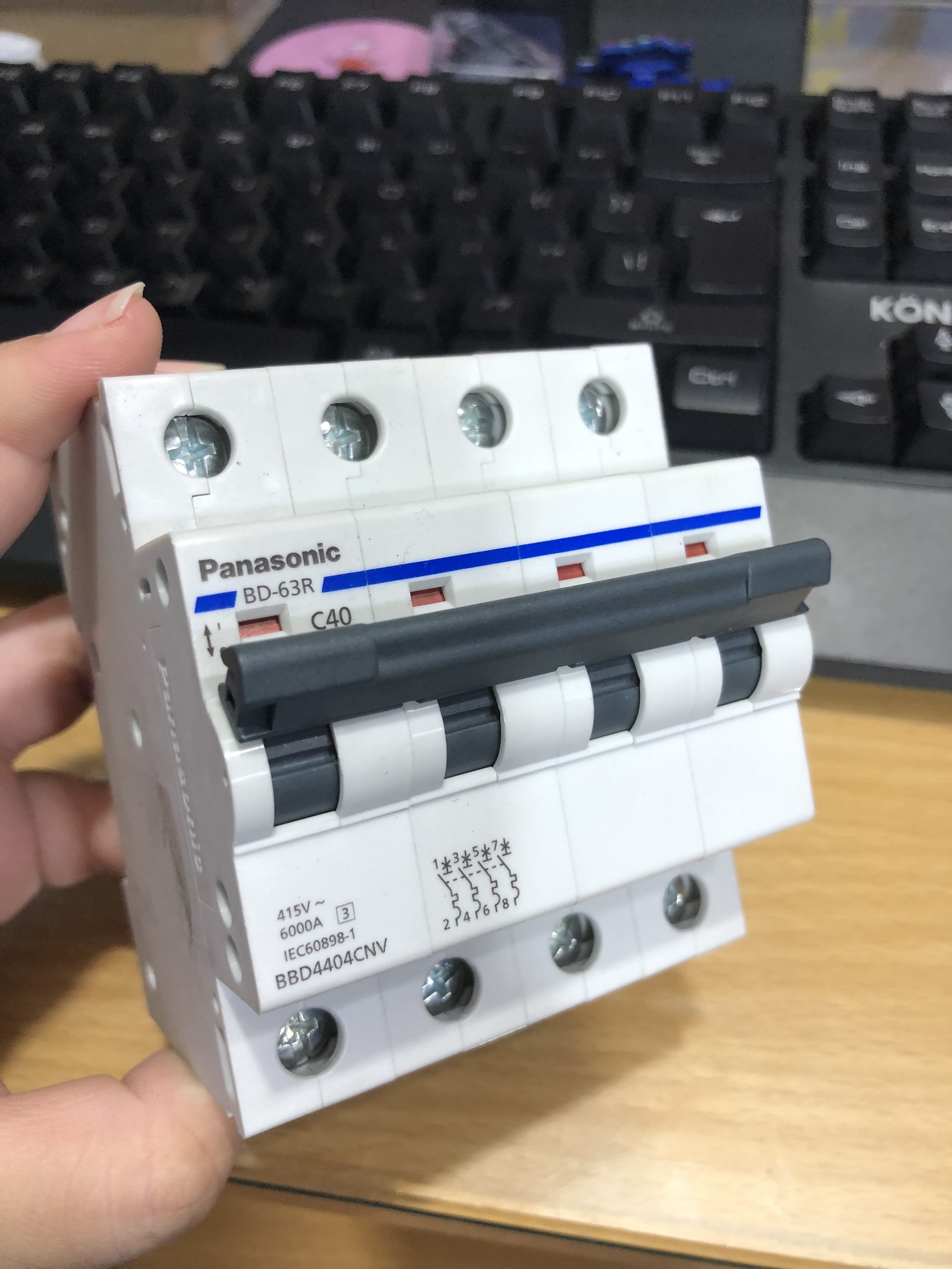 Cầu dao tự động (Aptomat) Panasonic 4 pha BBD4404CNV (25A-40A-50A-63A) - Hàng chính hãng