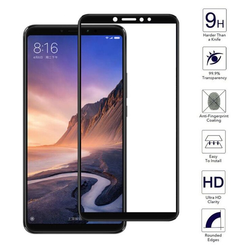 Cường lực full màn cho Xiaomi Mi Max 2 (Đen)