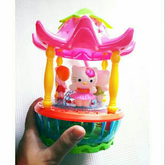 Đèn lồng kéo quân trung thu mái chùa kity (đồ chơi trung thu)