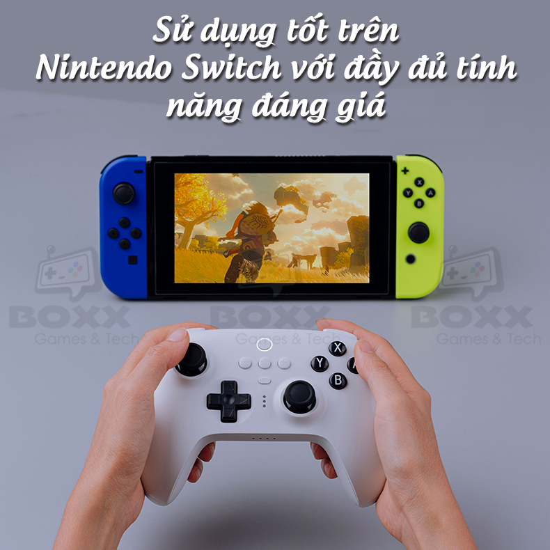 Tay cầm 8BitDo Ultimate Bluetooth Controller kèm Dock Sạc cho Nintendo Switch, PC, Laptop