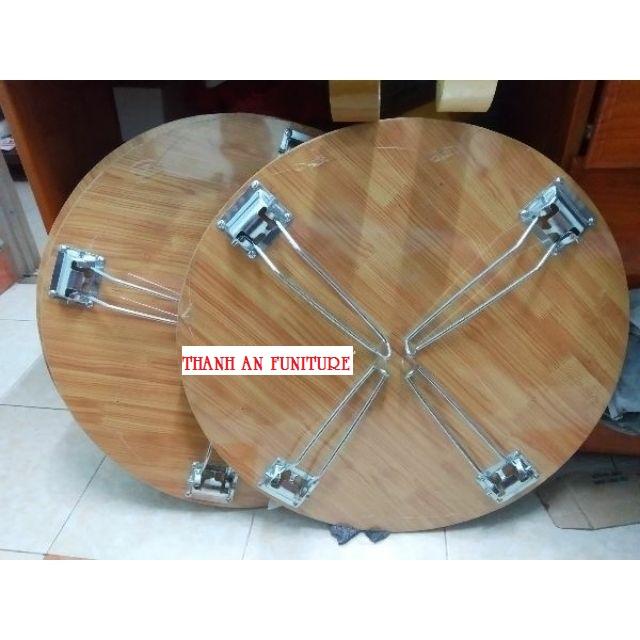 Bàn xếp tròn 60cm vân gỗ