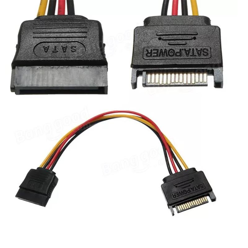 Dây nối dài nguồn SATA - Cáp nguồn SATA nối dài 20Cm