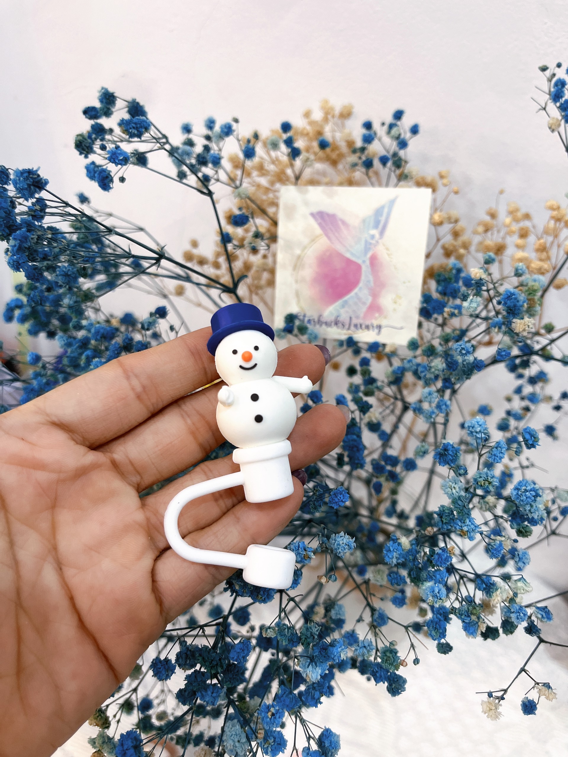 Nút đậy ống hút trang trí ly