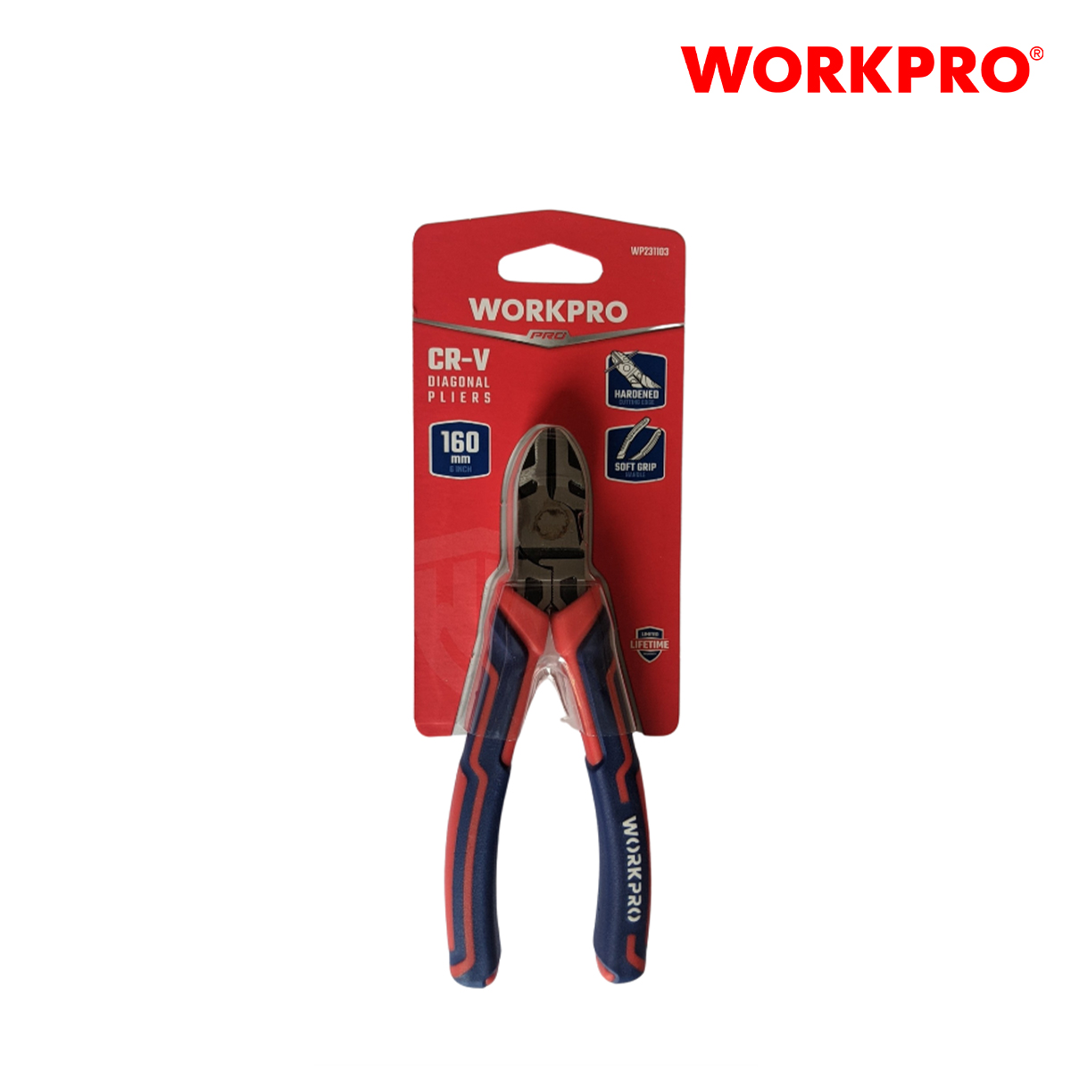 Kìm cắt bằng thép CR-V 6 inch Workpro