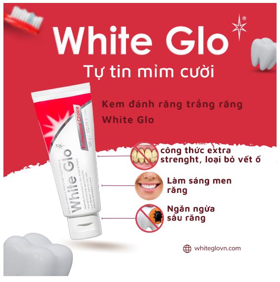 Kem Đánh Răng Làm Trắng Răng White Glo Úc 150g
