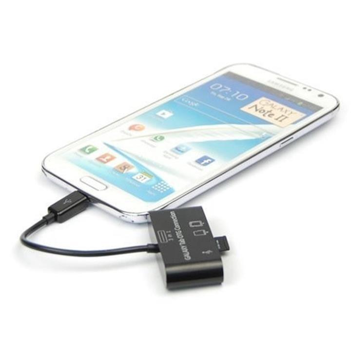 Đầu đọc thẻ Android + Hub OTG 3 trong 1 cao cấp giá rẻ