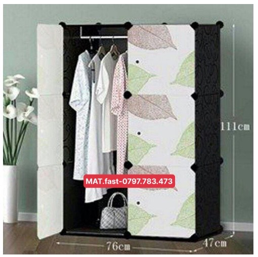 ❣️MẪU MỚI❣️Tủ 6 ô lắp ghép đựng quần áo, giày dép. Tủ lắp ghép dễ dàng, gọn nhẹ và cứng cáp tiện di chuyển xa.