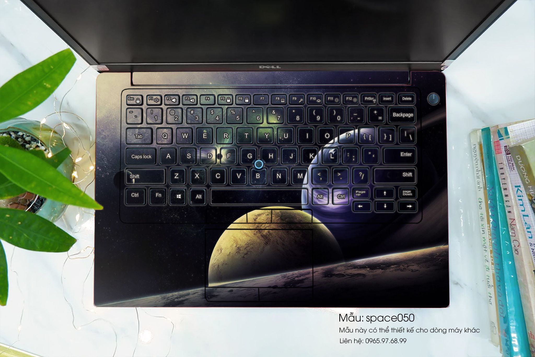 Decal Skin dán Surface Pro / Laptop / Go / Book mẫu không gian (inbox mã máy cho shop)