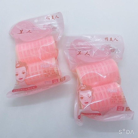 Set 2 Lô Cuốn Tóc 2 Lớp Tự Dính Hàn Quốc