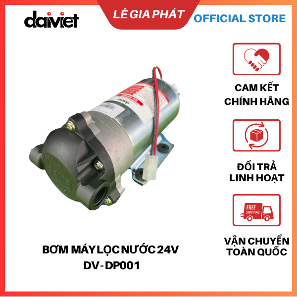 [Chính Hãng] Bơm Máy Lọc Nước 24V Đại Việt - Nhập khẩu Đài Loan