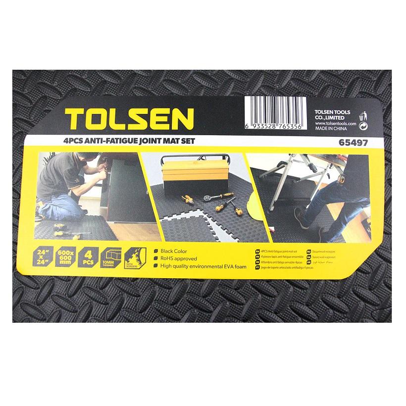 BỘ 4 MIẾNG LÓT SÀN  60*60cm TOLSEN 65497