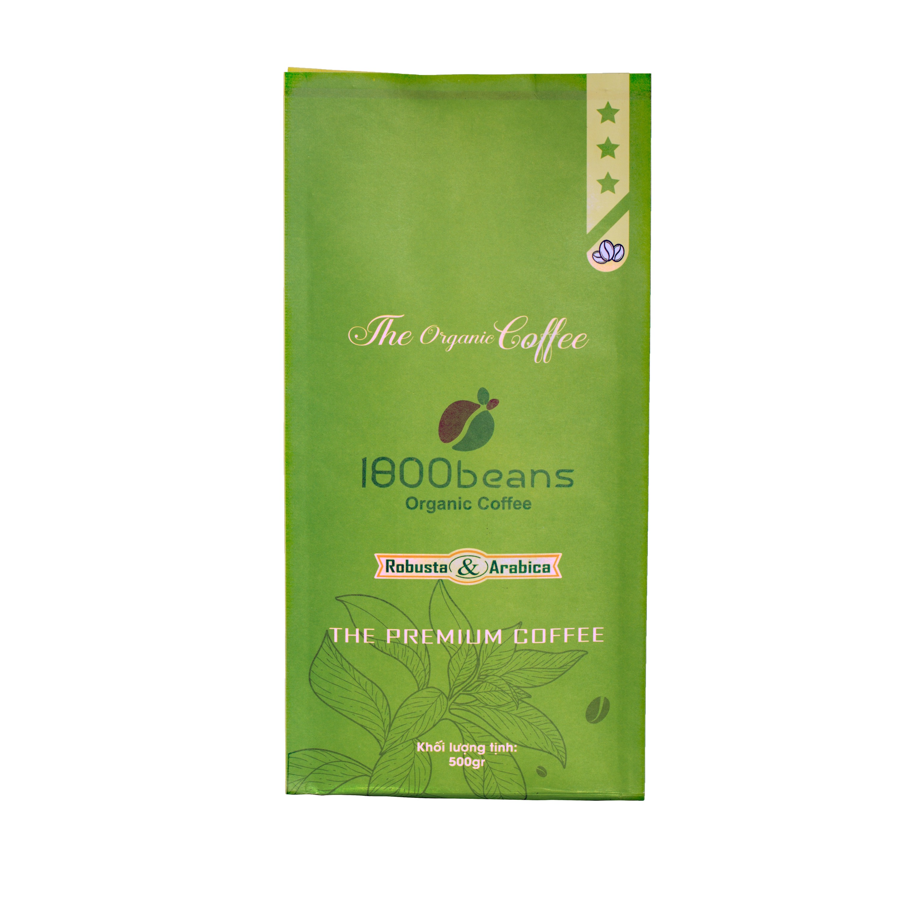 [HCM]500Gr CÀ PHÊ CHUẨN VỊ 1800 BEANS