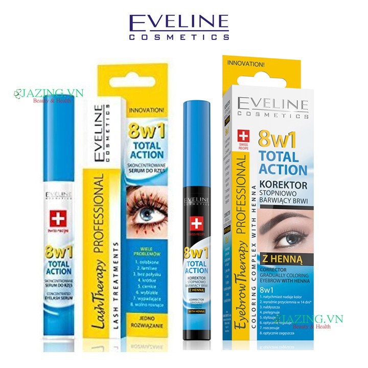 Dưỡng lông mày lông mi dài mi Eveline làm mi siêu khỏe siêu dài