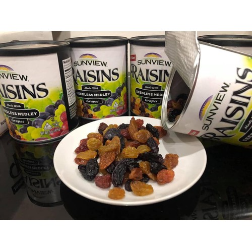 NHO KHÔ HỘP MỸ SUNVIEW RAISIN 425GR