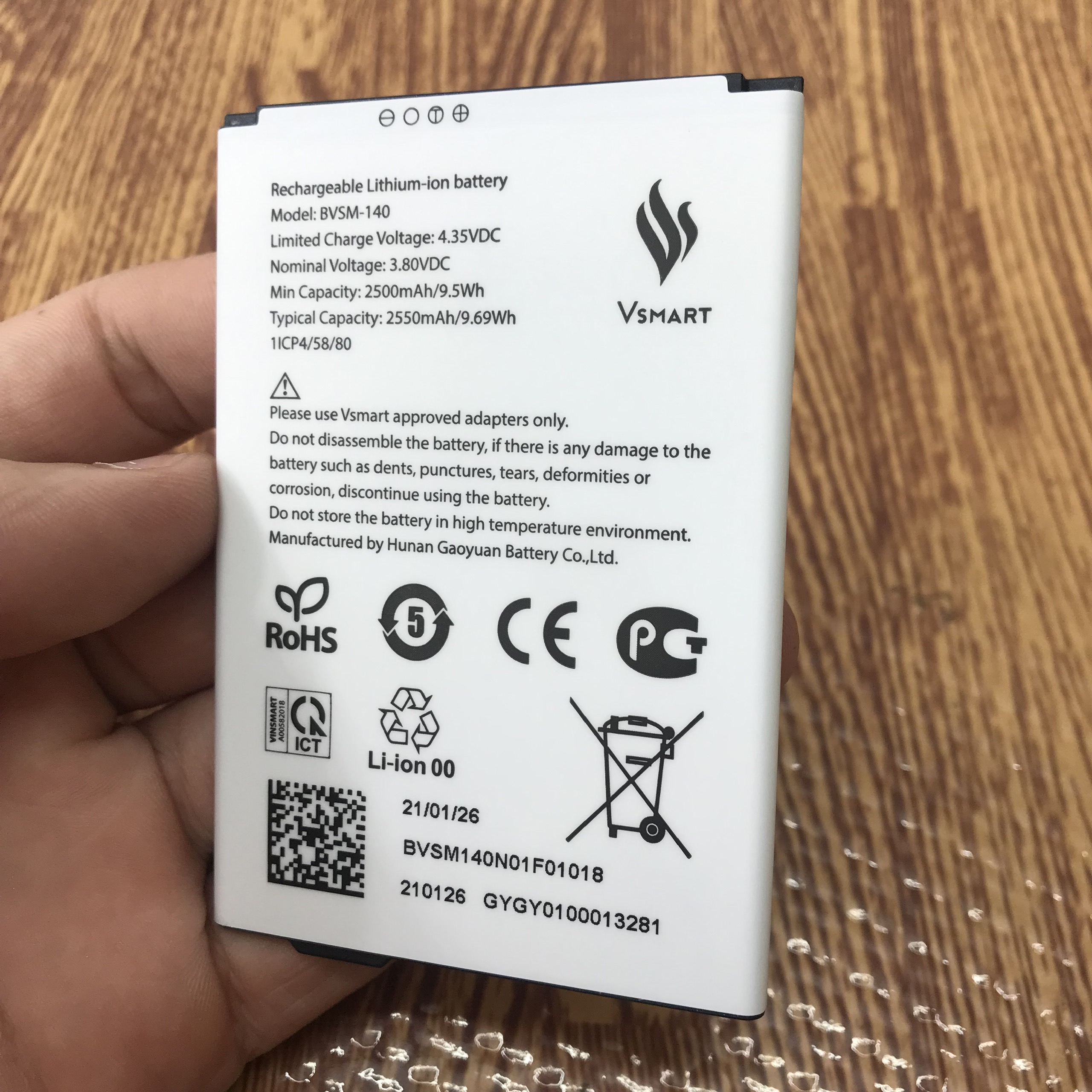 Pin VSmart Bee Lite (BVSM-140) loại 1