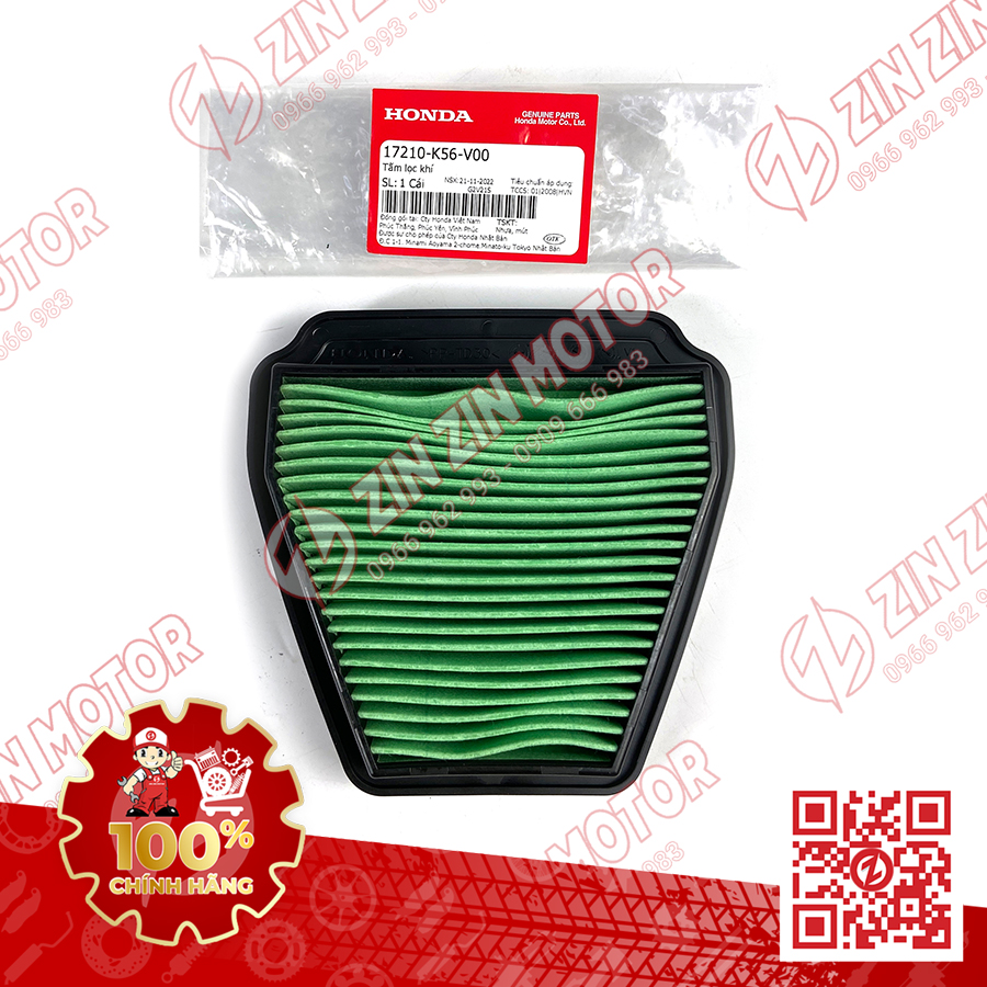 Filter wind winner V1 , Sonic 150R , RS150 V1 V2, supra GTR 17210k56n00, 17210-k56-v00 genuine