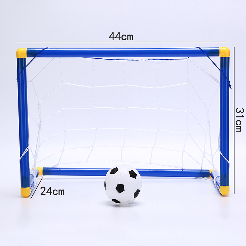 Fnama Folding Mini Football Soccer Goal Post Net Set with Pump Kids